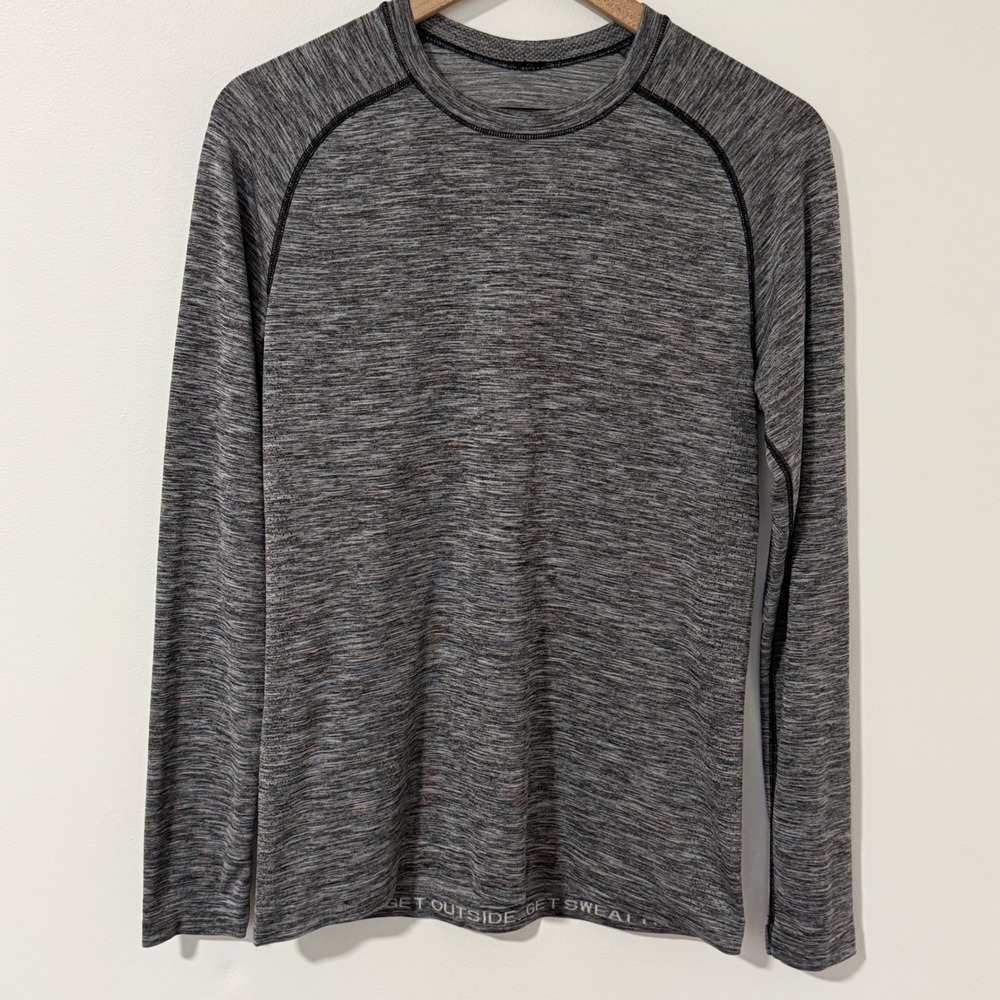 Lululemon Metal Vent Tech Shirt Mens S Gray Heather Long Sleeve Activewear